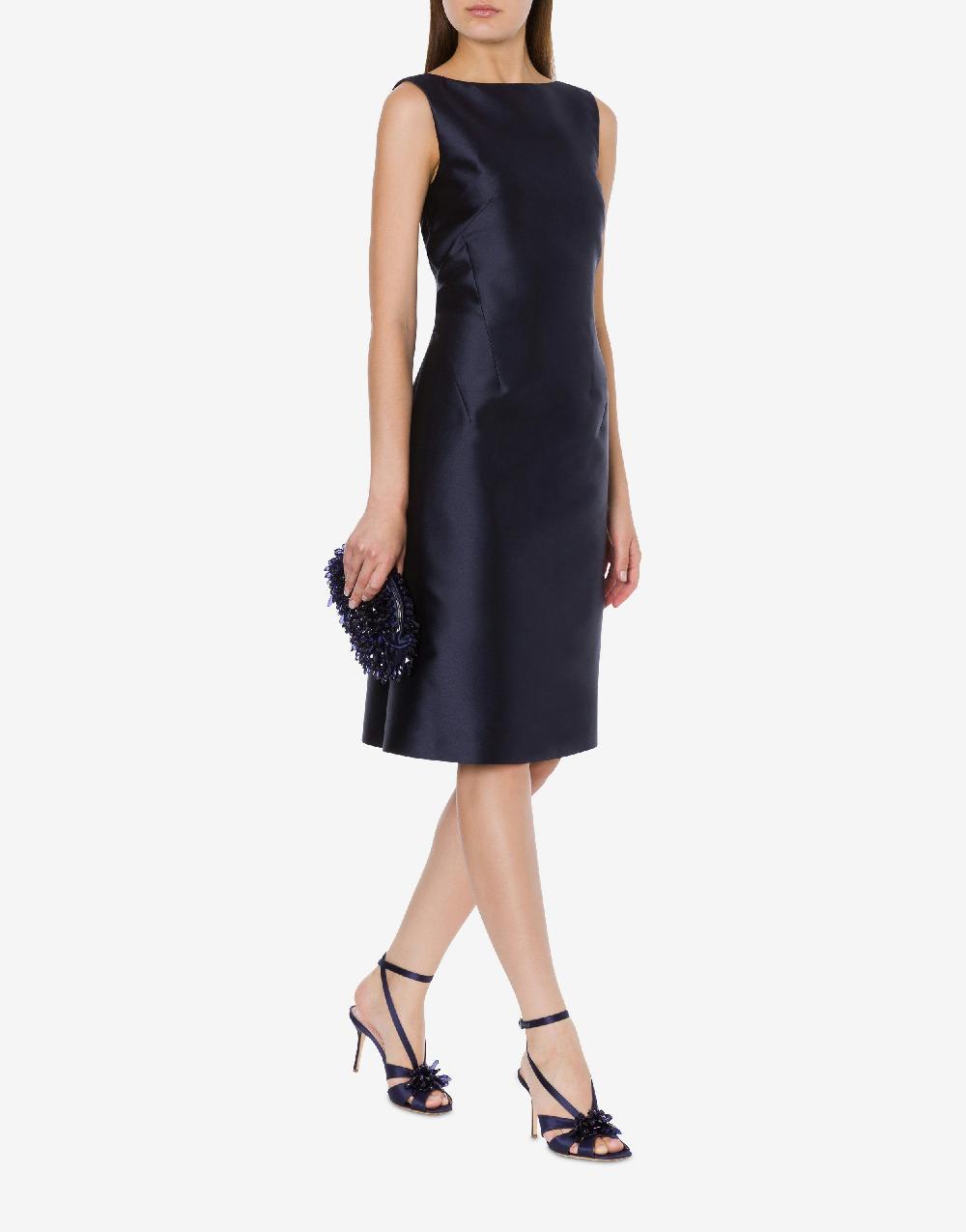Alberta Ferretti Abito Midi In Mikado Cocktail