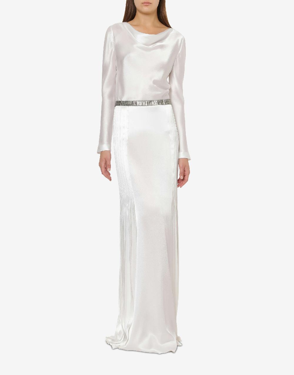 Alberta Ferretti Blusa In Raso Cocktail