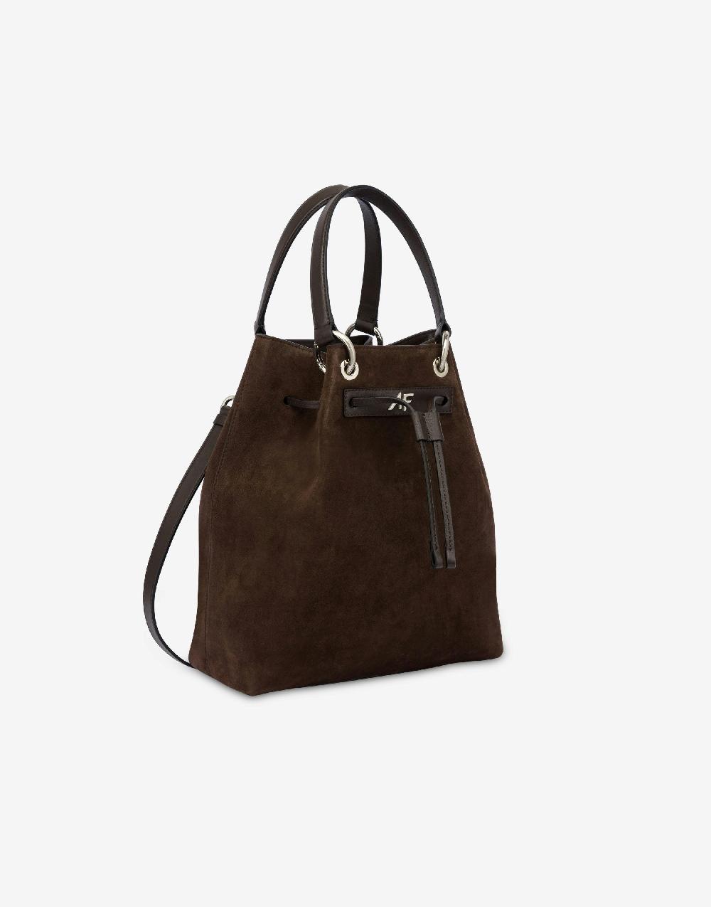 Alberta Ferretti Borsa A Secchiello In Camoscio