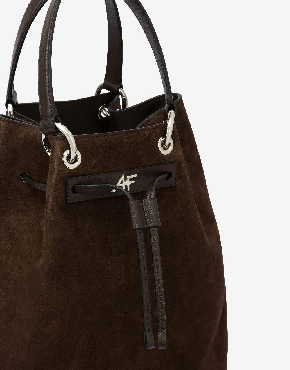 Alberta Ferretti Borsa A Secchiello In Camoscio