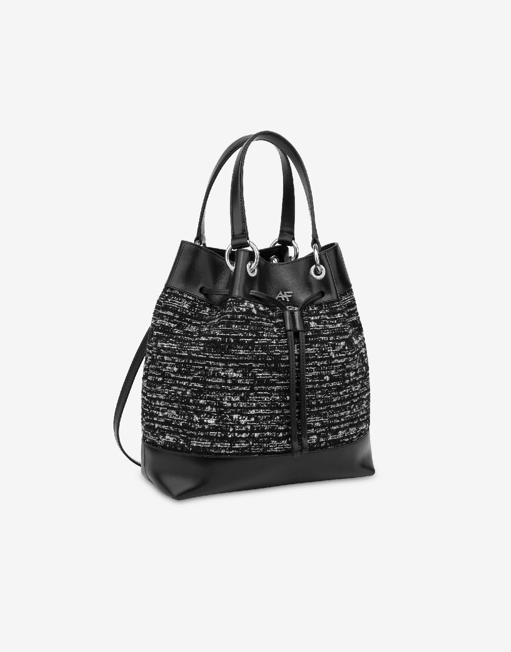 Alberta Ferretti Borsa A Secchiello Tweed
