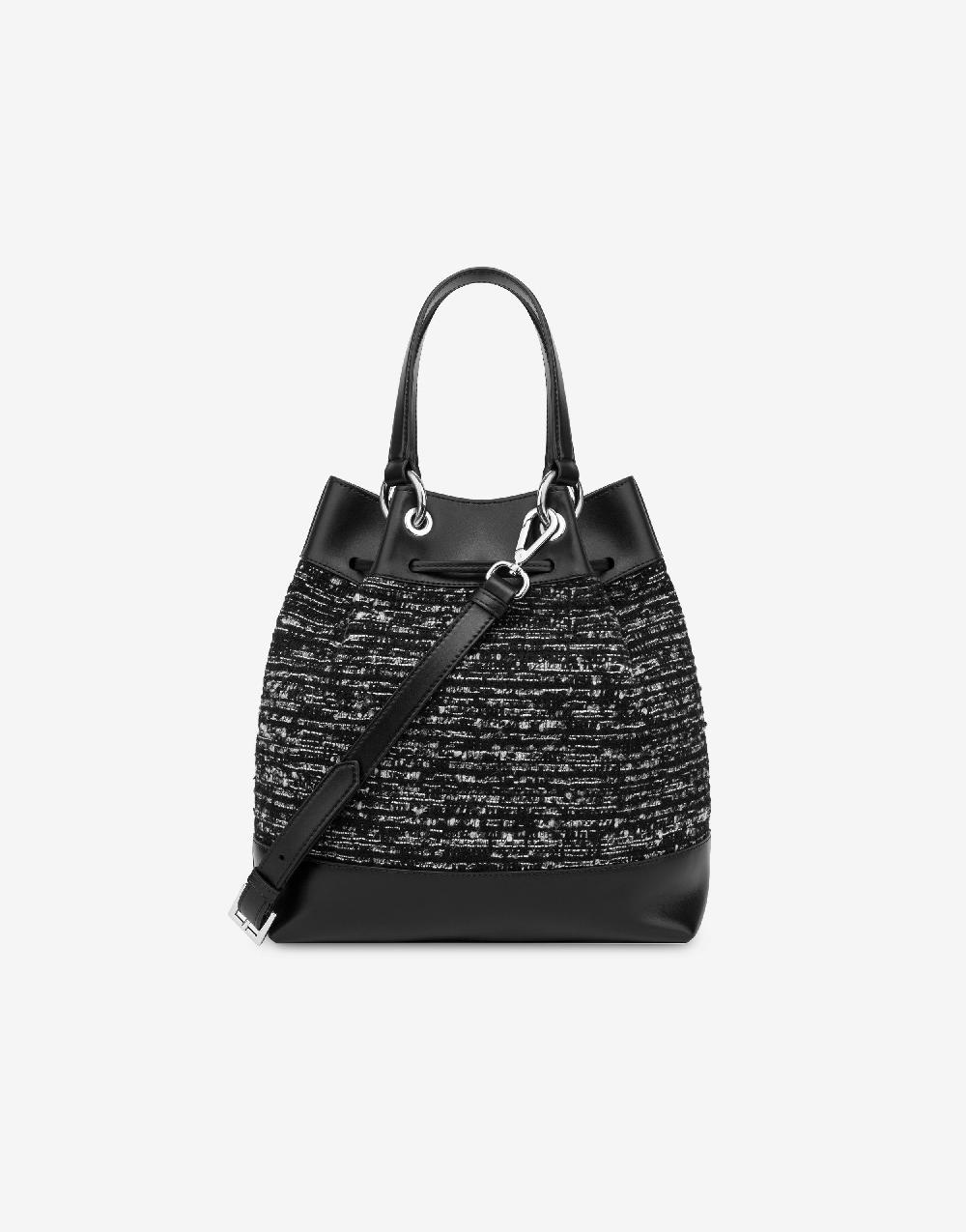 Alberta Ferretti Borsa A Secchiello Tweed