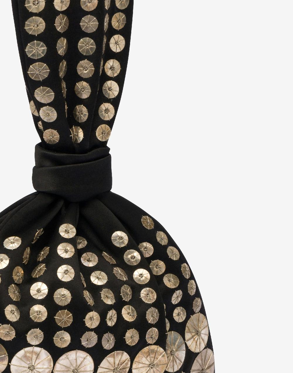 Alberta Ferretti Bucket Bag In Raso Con Ricamo