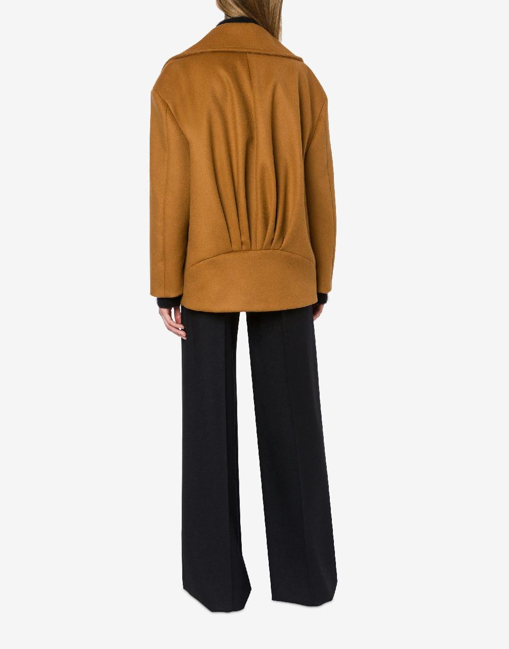 Alberta Ferretti Caban In Panno Di Lana E Cashmere