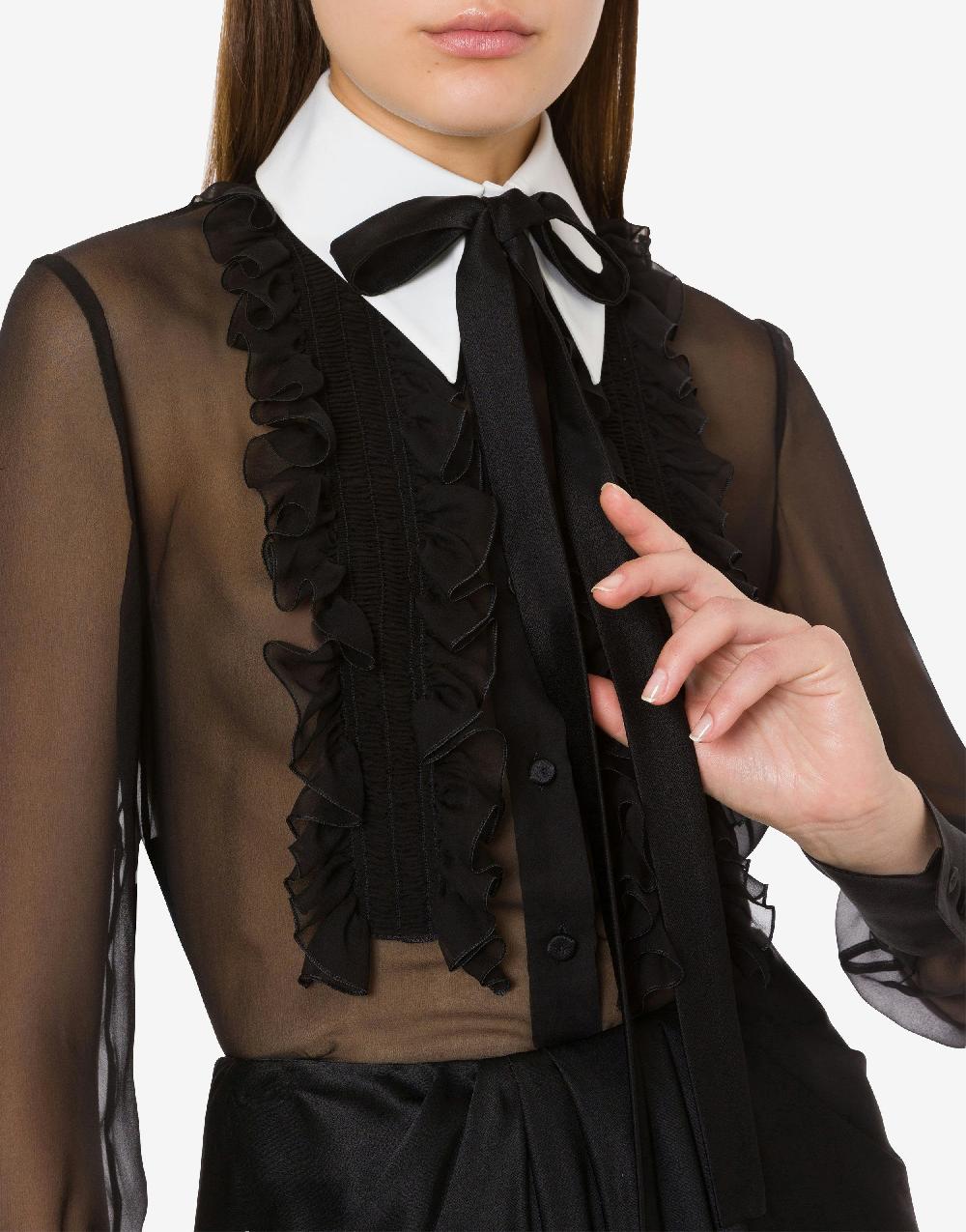 Alberta Ferretti Camicia In Chiffon Organico