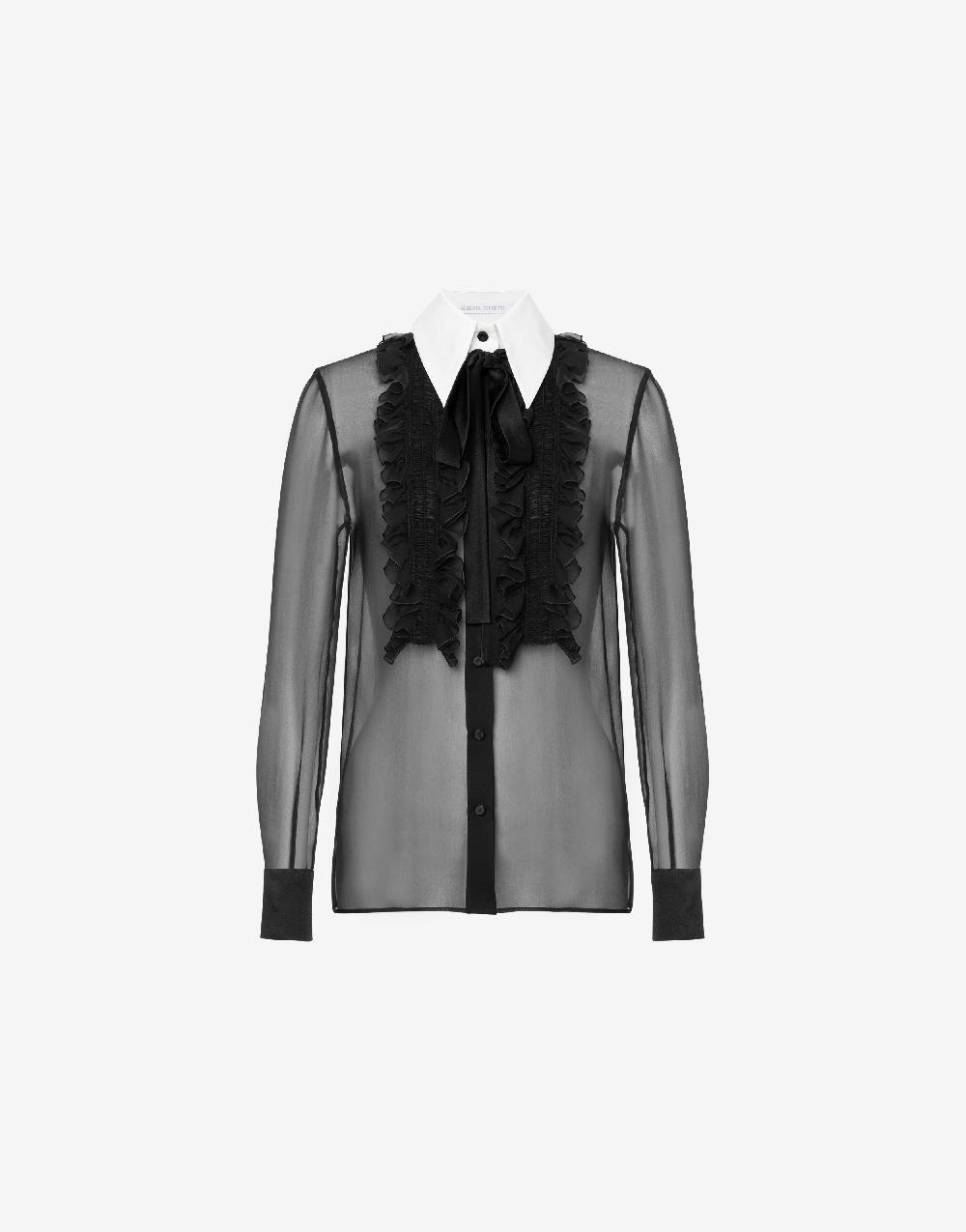 Alberta Ferretti Camicia in chiffon organico