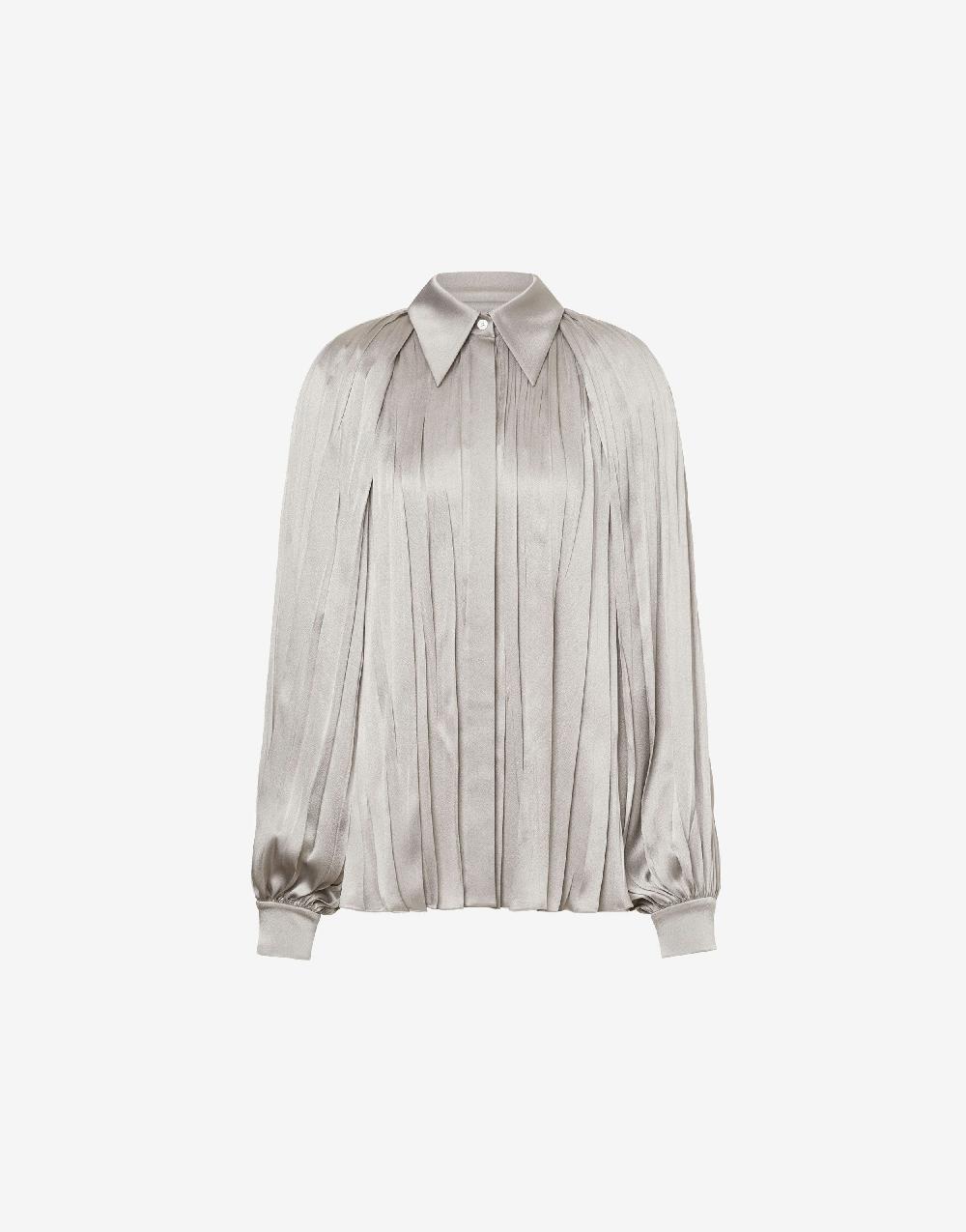 Alberta Ferretti Camicia in raso plissé