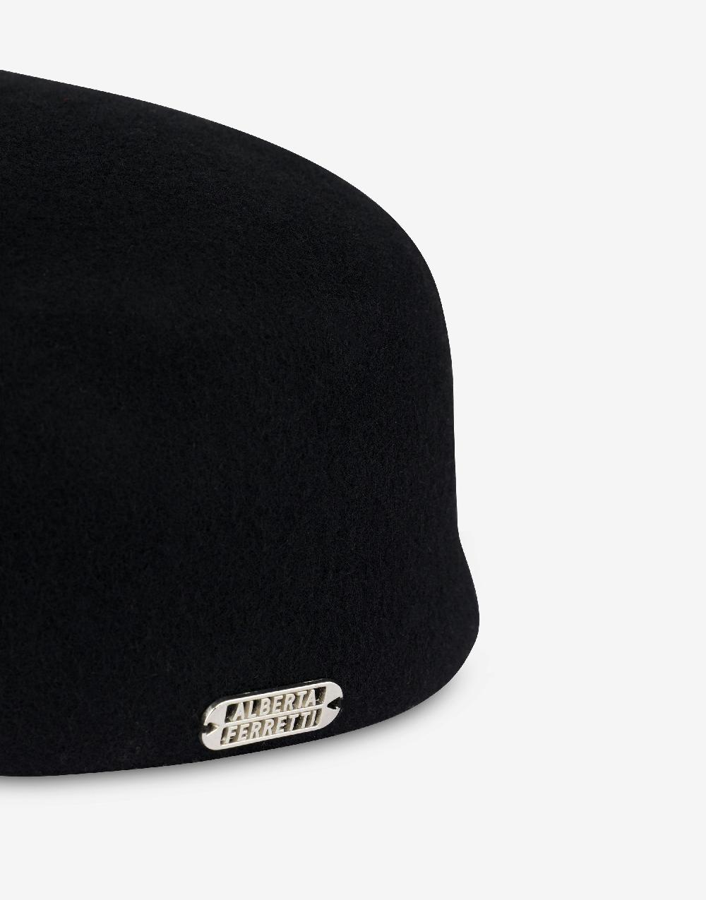 Alberta Ferretti Cappello In Panno Di Lana