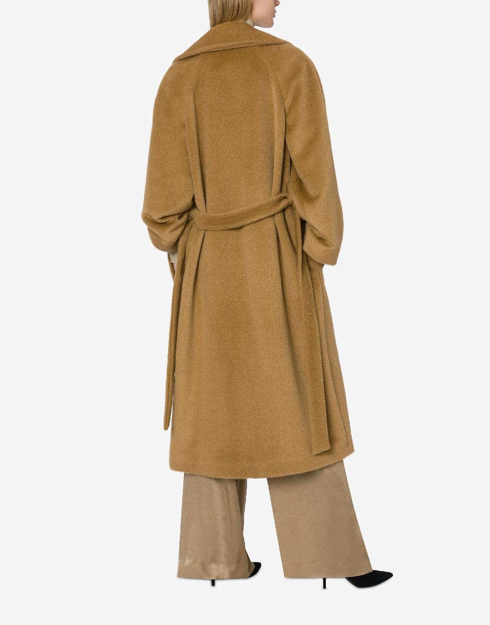 Alberta Ferretti Cappotto In Alpaca Con Fusciacca