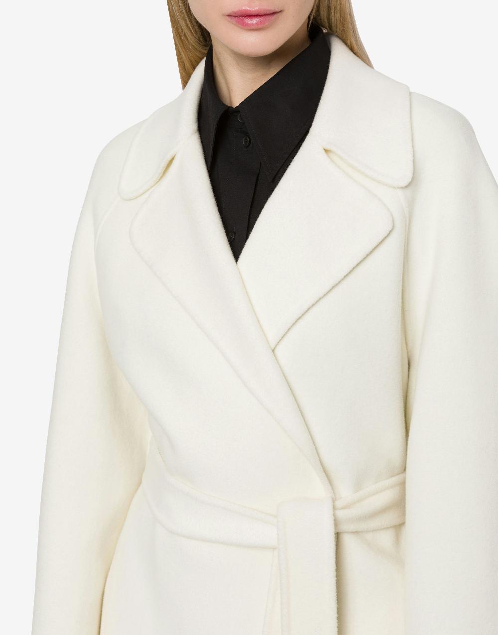 Alberta Ferretti Cappotto In Lana Cashmere Double
