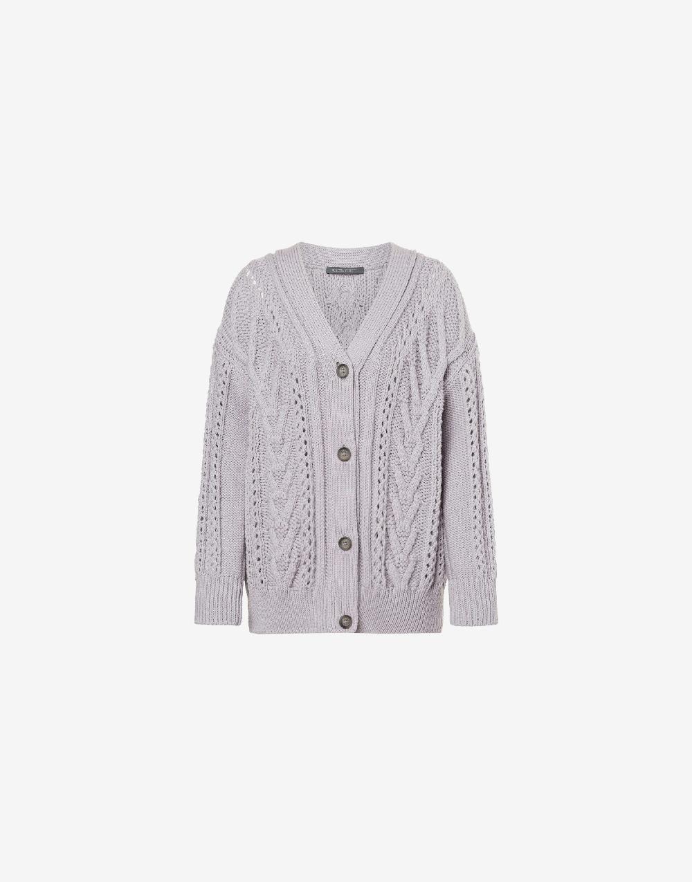 Alberta Ferretti Cardigan oversize in lana