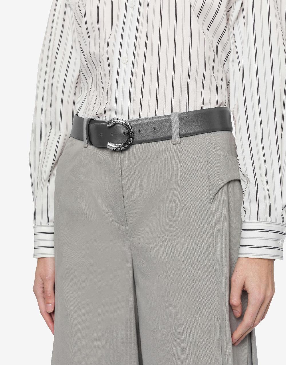 Alberta Ferretti Cintura In Vitello Con Fibbia A C