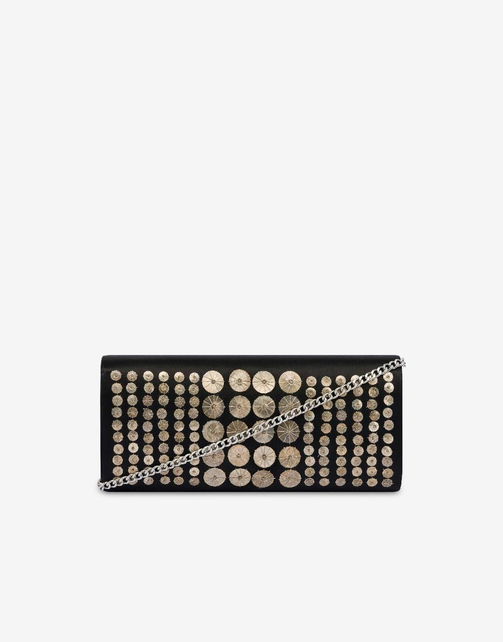 Alberta Ferretti Clutch In Raso Con Ricamo