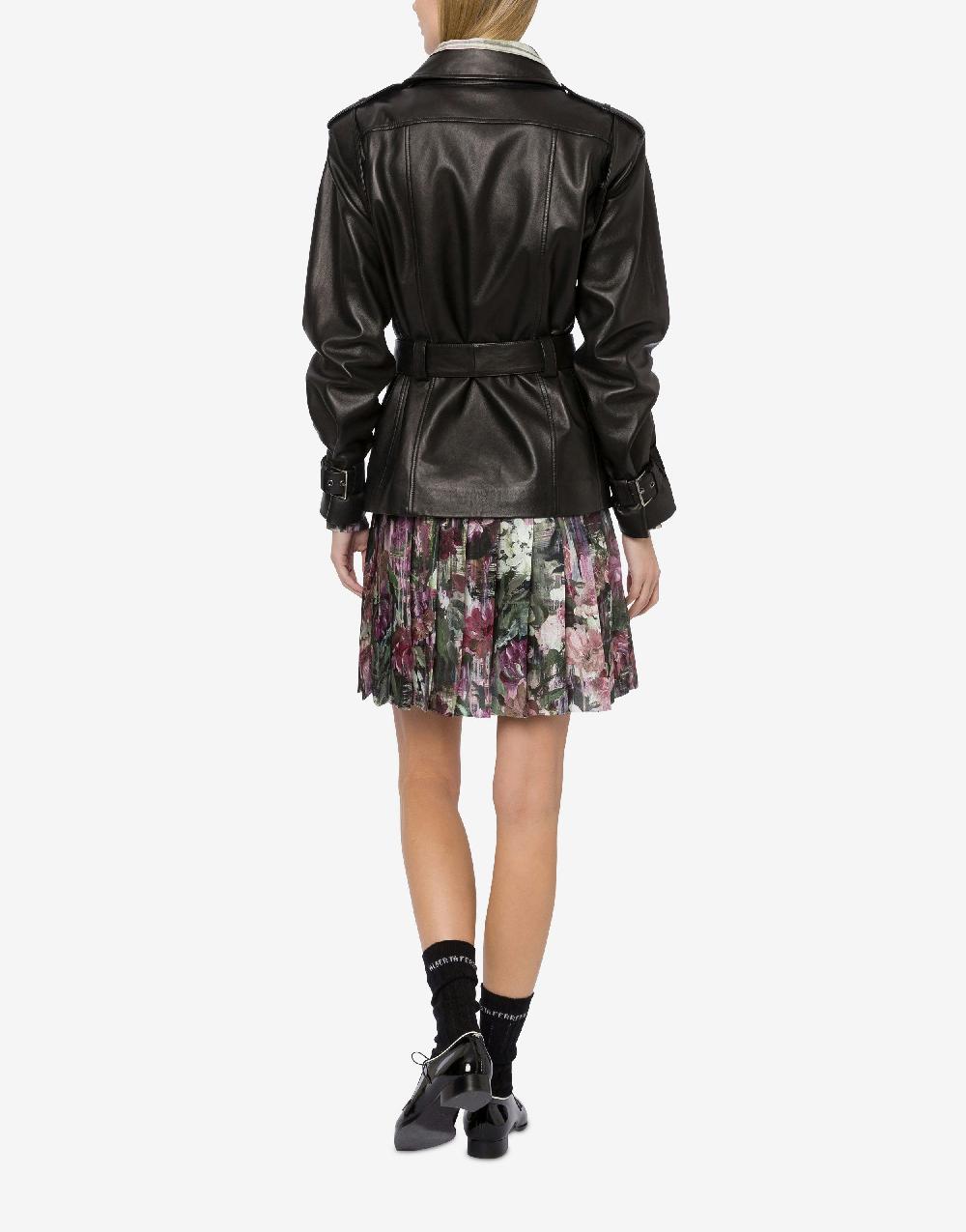 Alberta Ferretti Giacca Biker In Nappa Glossy