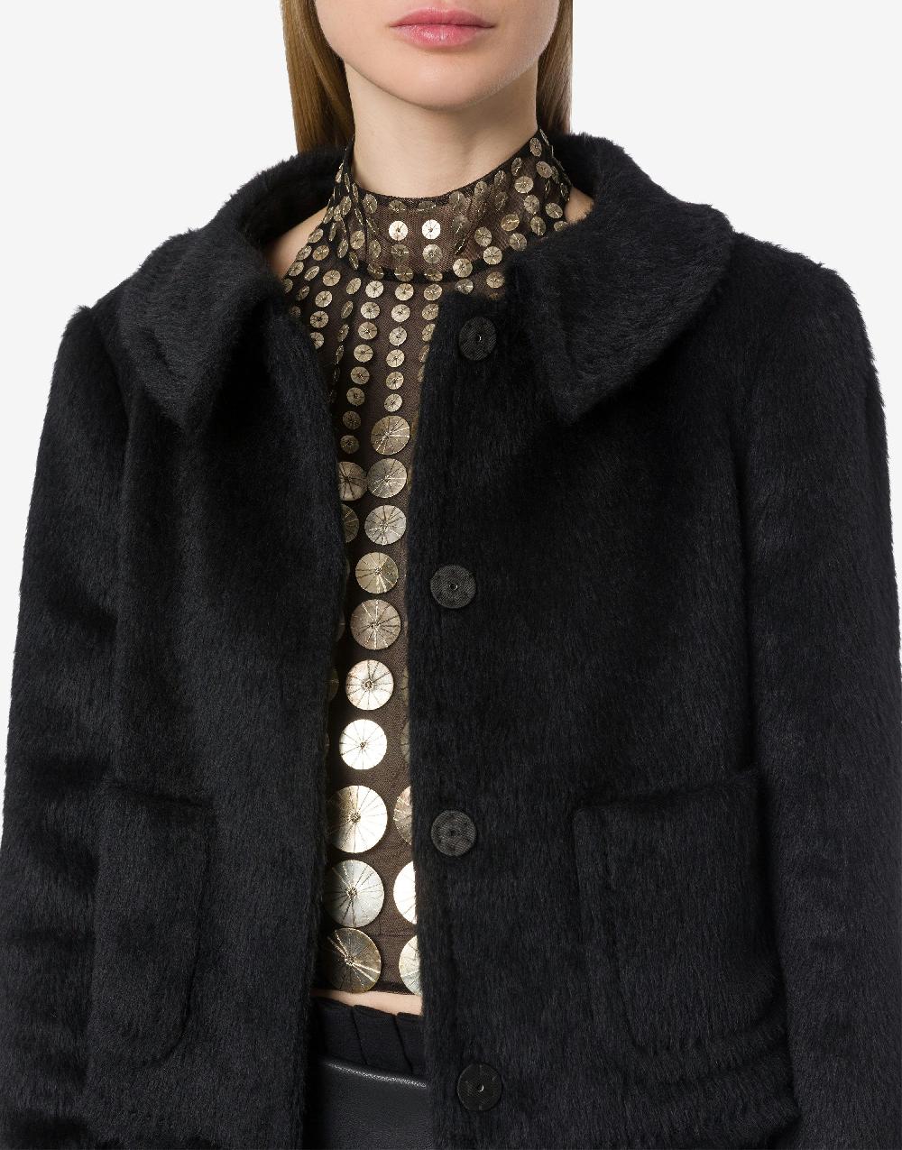 Alberta Ferretti Giacca Corta In Alpaca