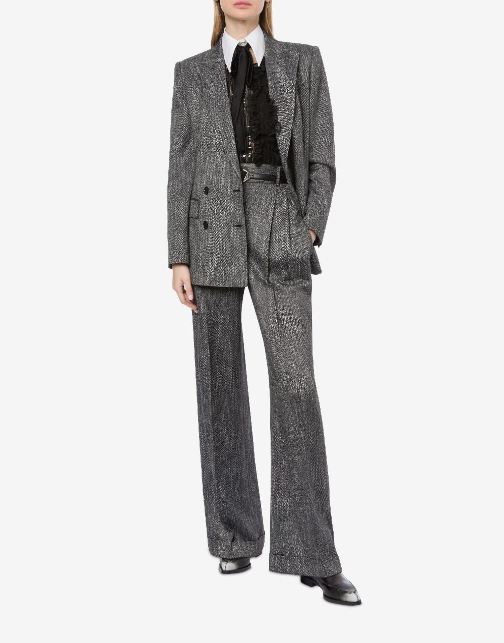 Alberta Ferretti Giacca Doppiopetto In Chevron