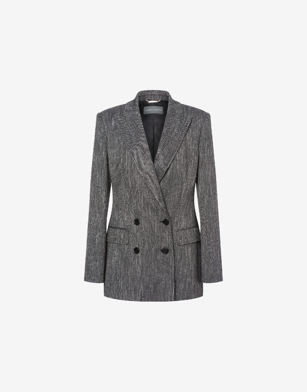 Alberta Ferretti Giacca doppiopetto in chevron