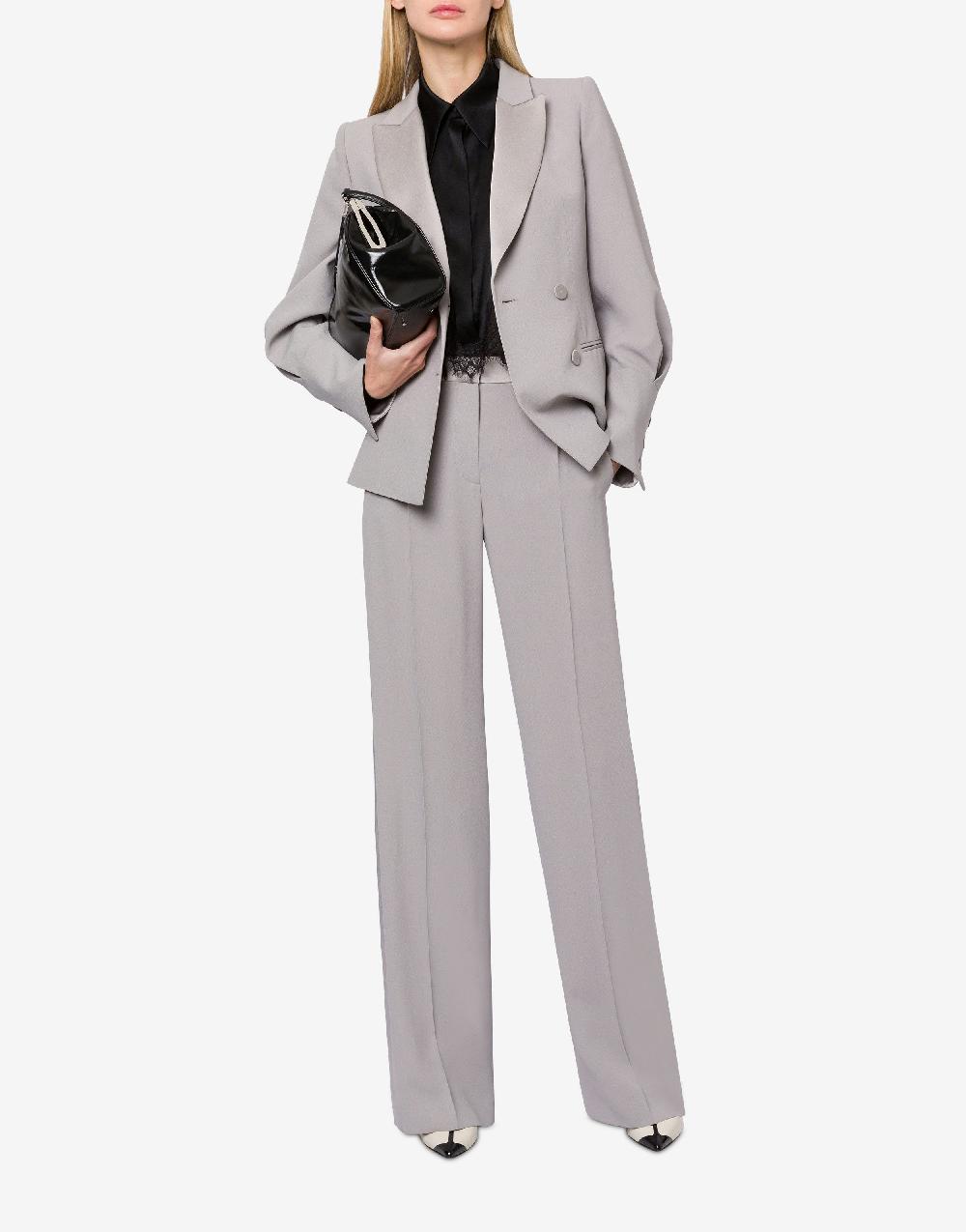 Alberta Ferretti Giacca Doppiopetto In Enver Satin