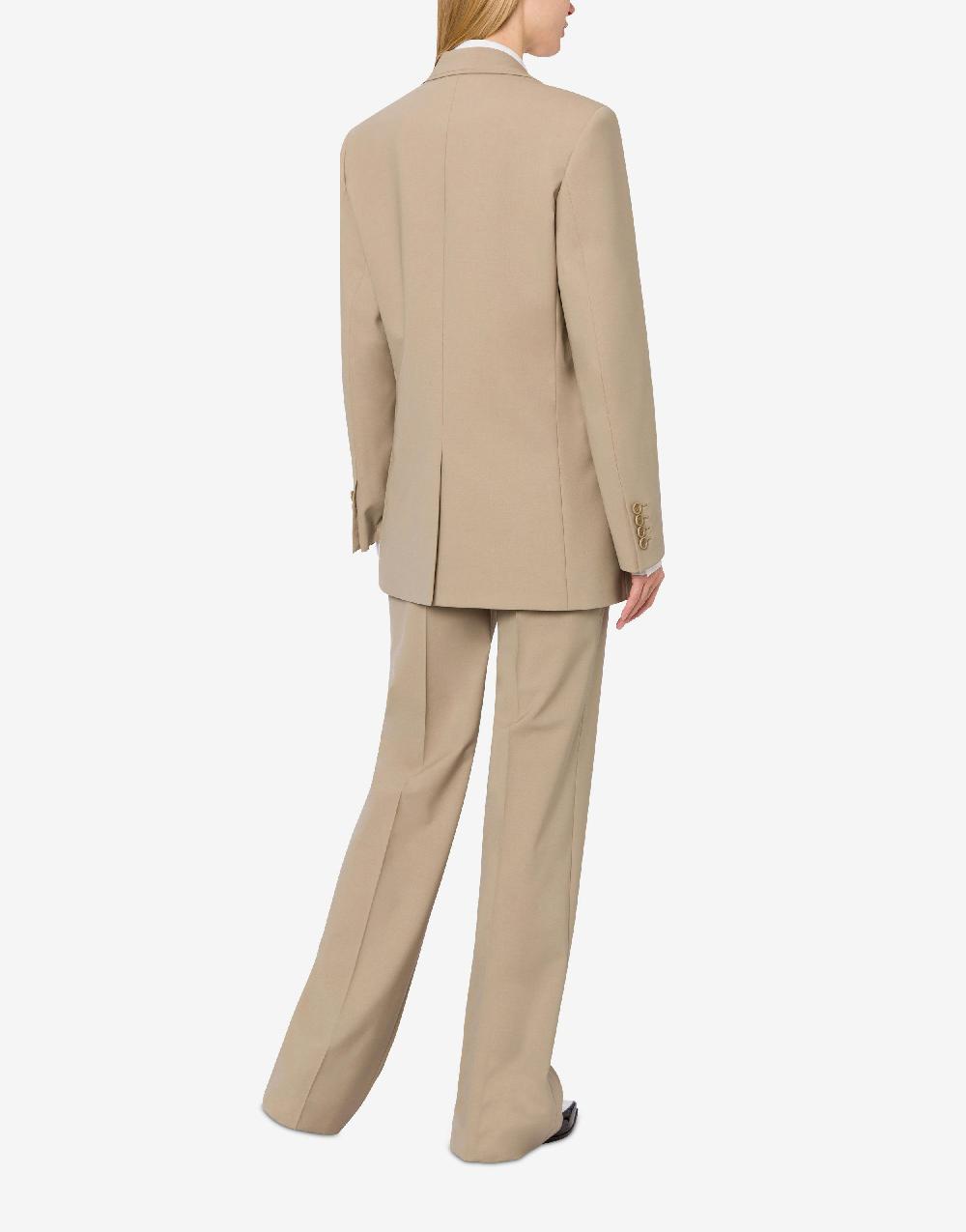 Alberta Ferretti Giacca In Tela Di Lana Stretch