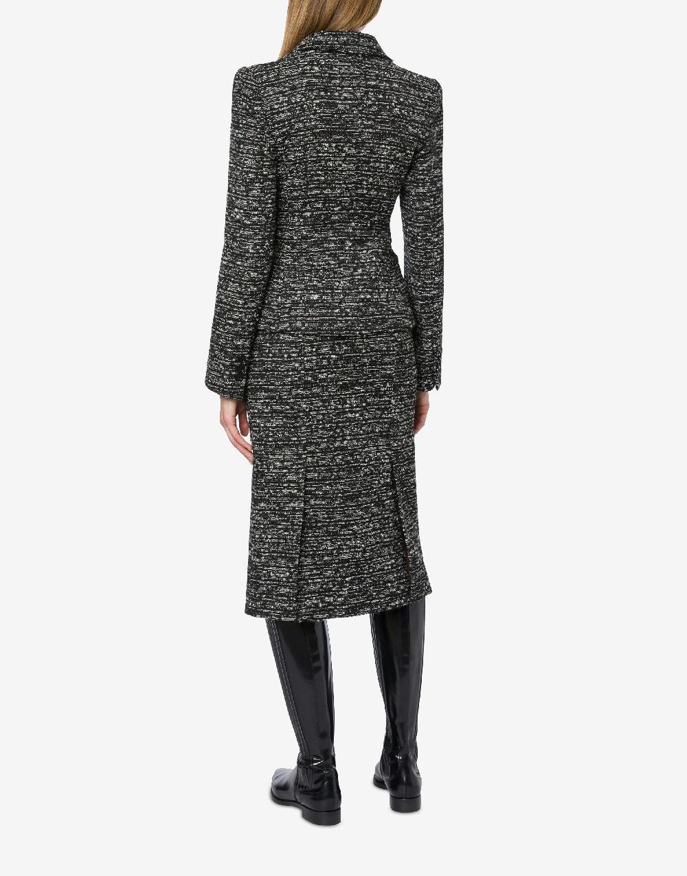 Alberta Ferretti Giacca In Tweed Bottonato