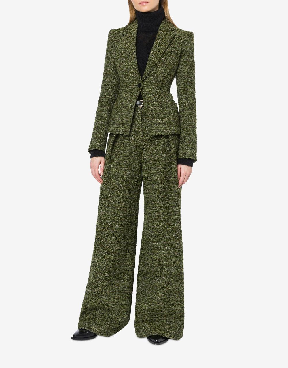 Alberta Ferretti Giacca In Tweed Bottonato