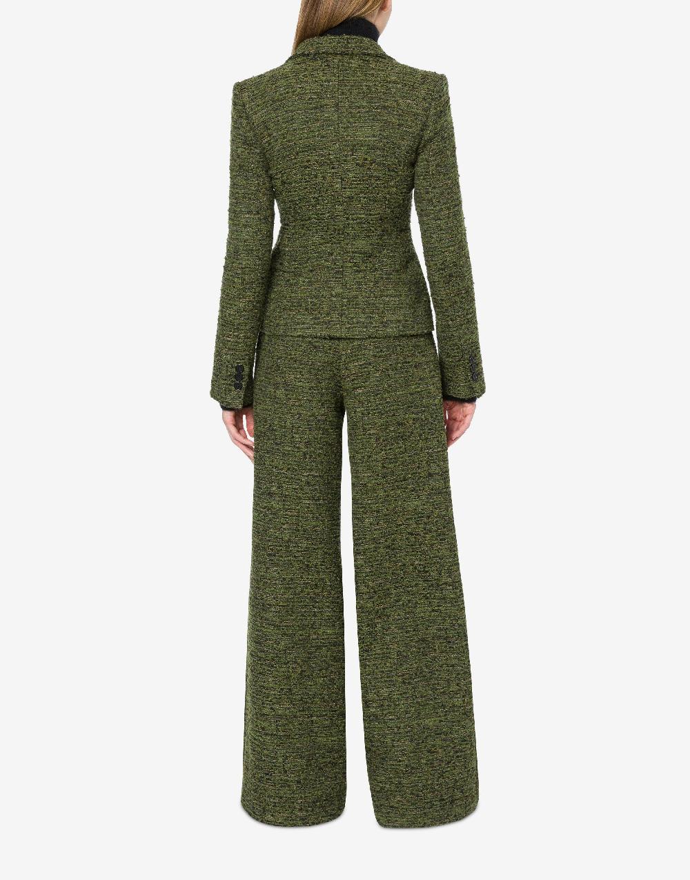 Alberta Ferretti Giacca In Tweed Bottonato
