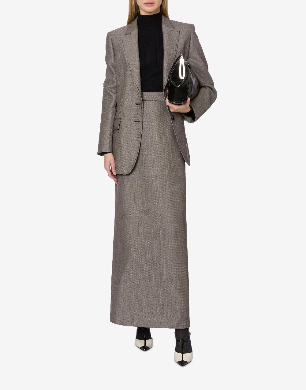 Alberta Ferretti Giacca In Tweed Di Lana