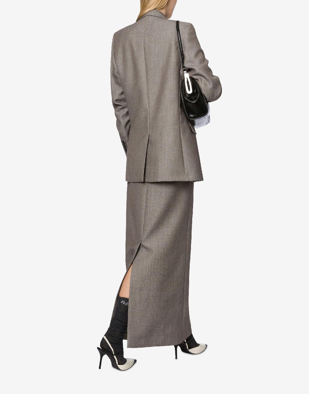 Alberta Ferretti Giacca In Tweed Di Lana