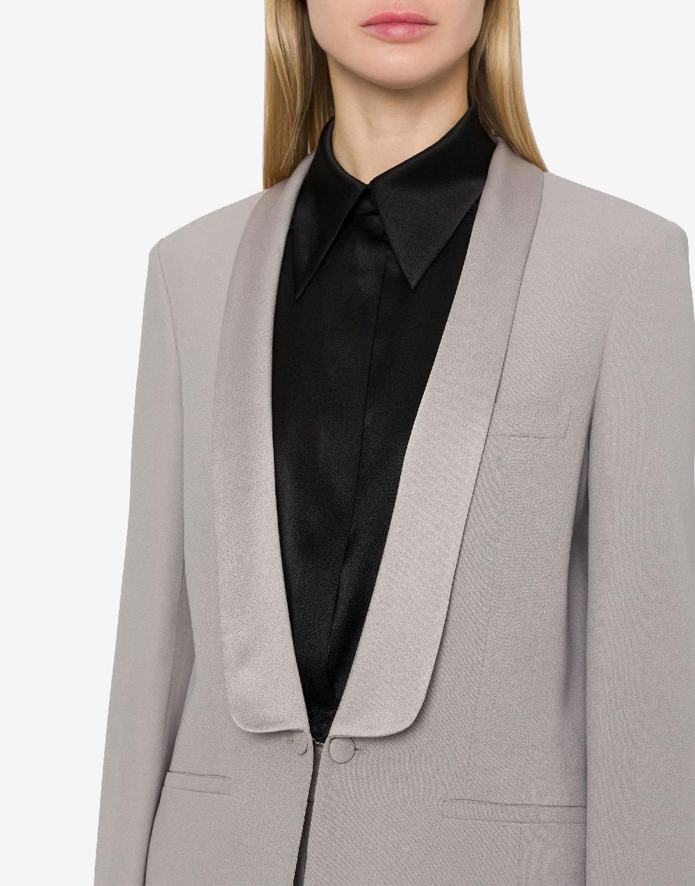 Alberta Ferretti Giacca Smoking In Enver Satin