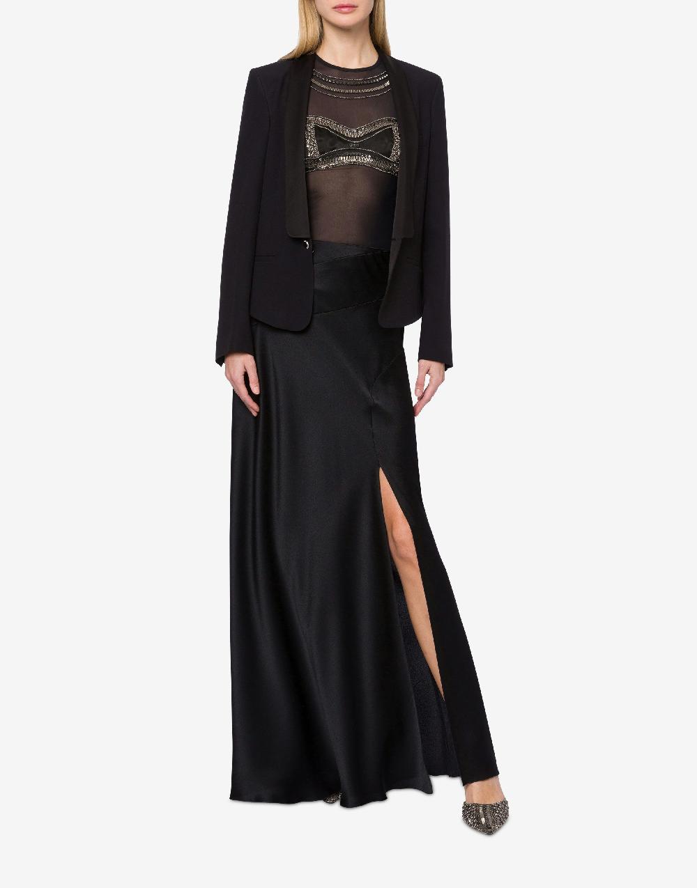 Alberta Ferretti Giacca Smoking In Enver Satin