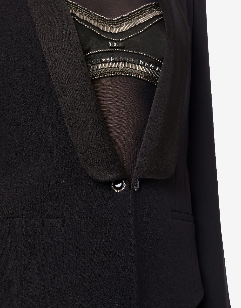 Alberta Ferretti Giacca Smoking In Enver Satin