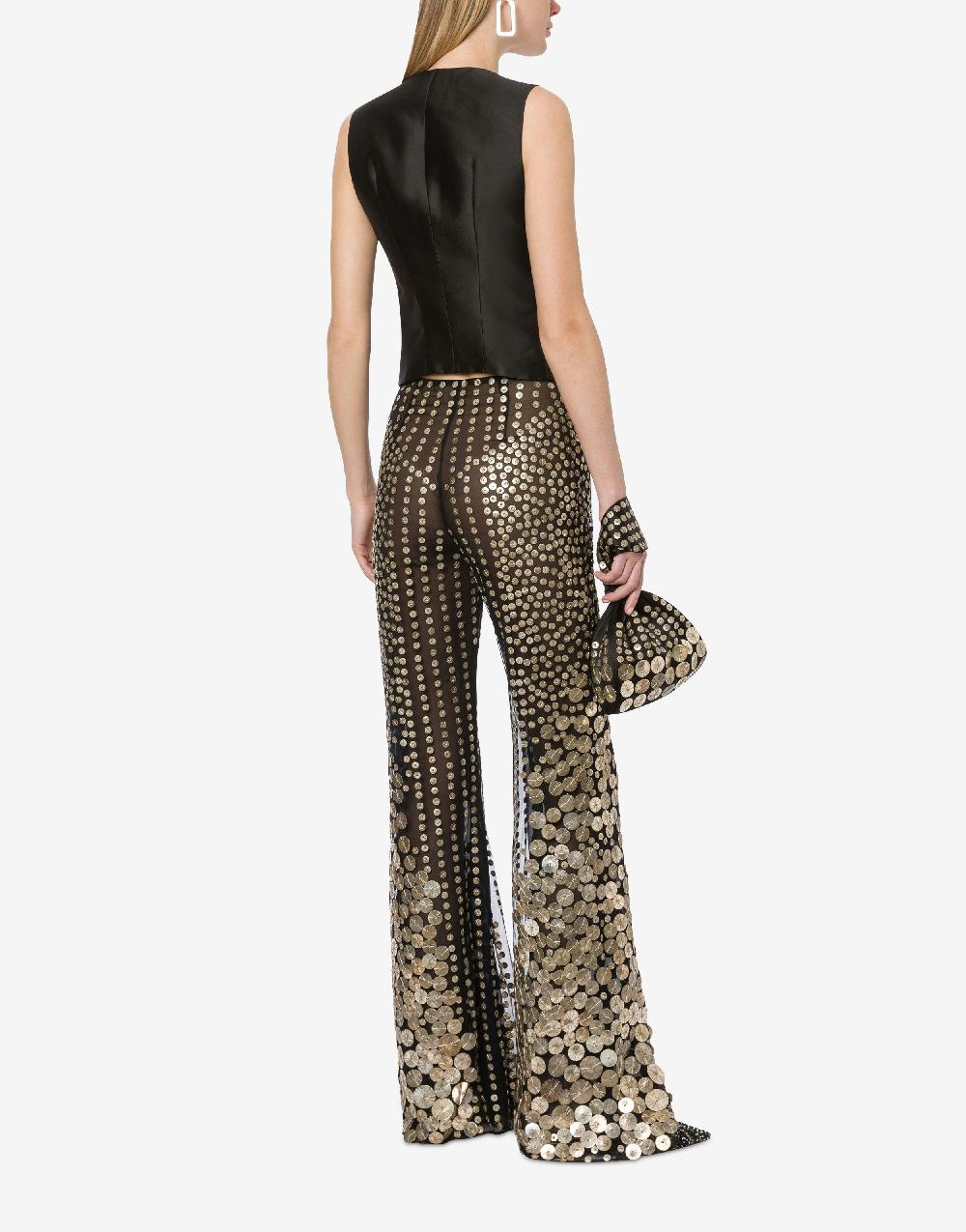 Alberta Ferretti Gilet Con Ricamo Medaglie