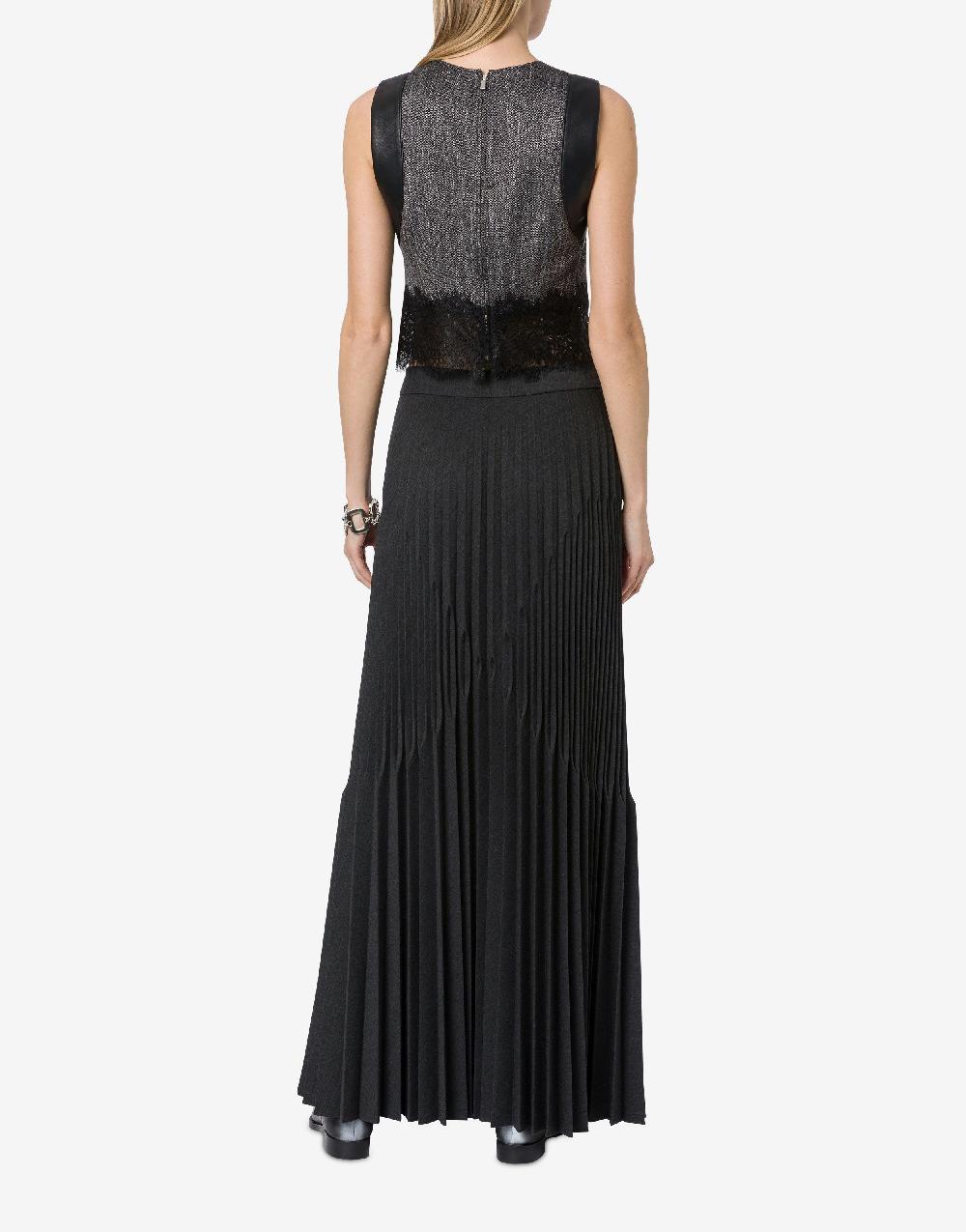 Alberta Ferretti Gonna In Twill Di Lana Stretch