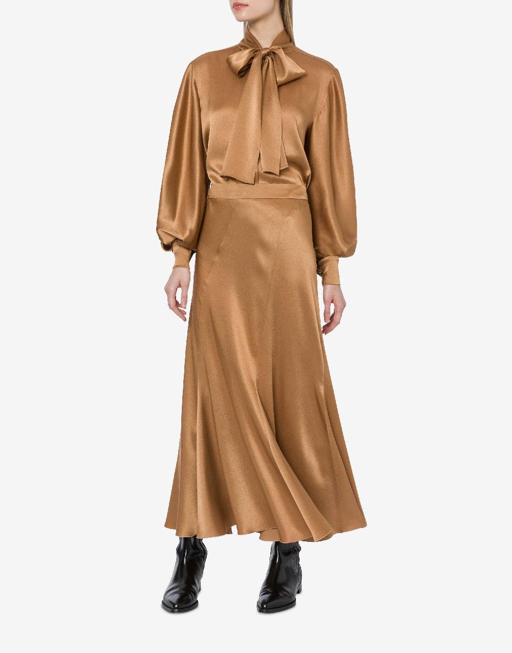 Alberta Ferretti Gonna Longuette In Raso