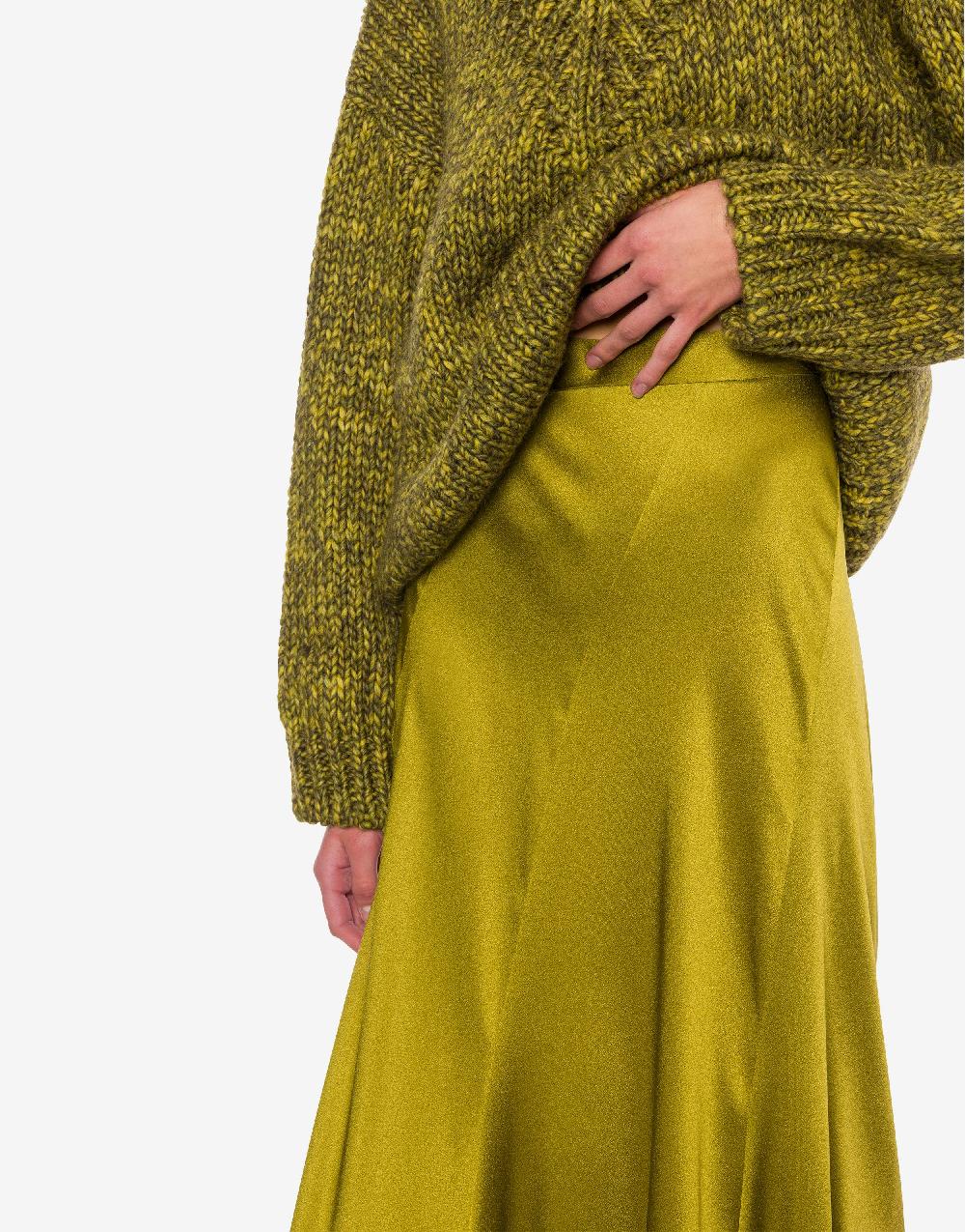 Alberta Ferretti Gonna Longuette In Raso