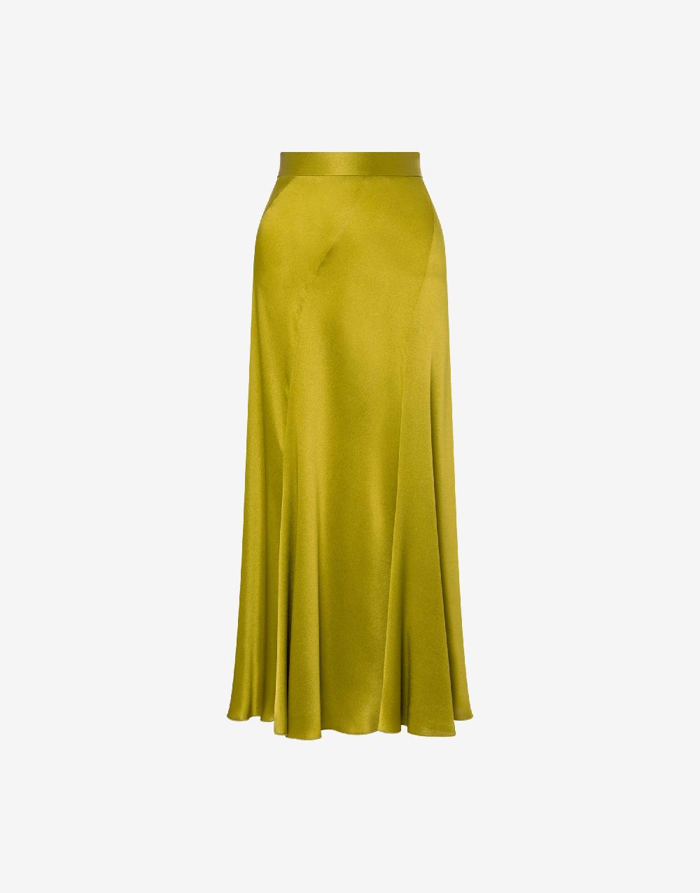 Alberta Ferretti Gonna longuette in raso