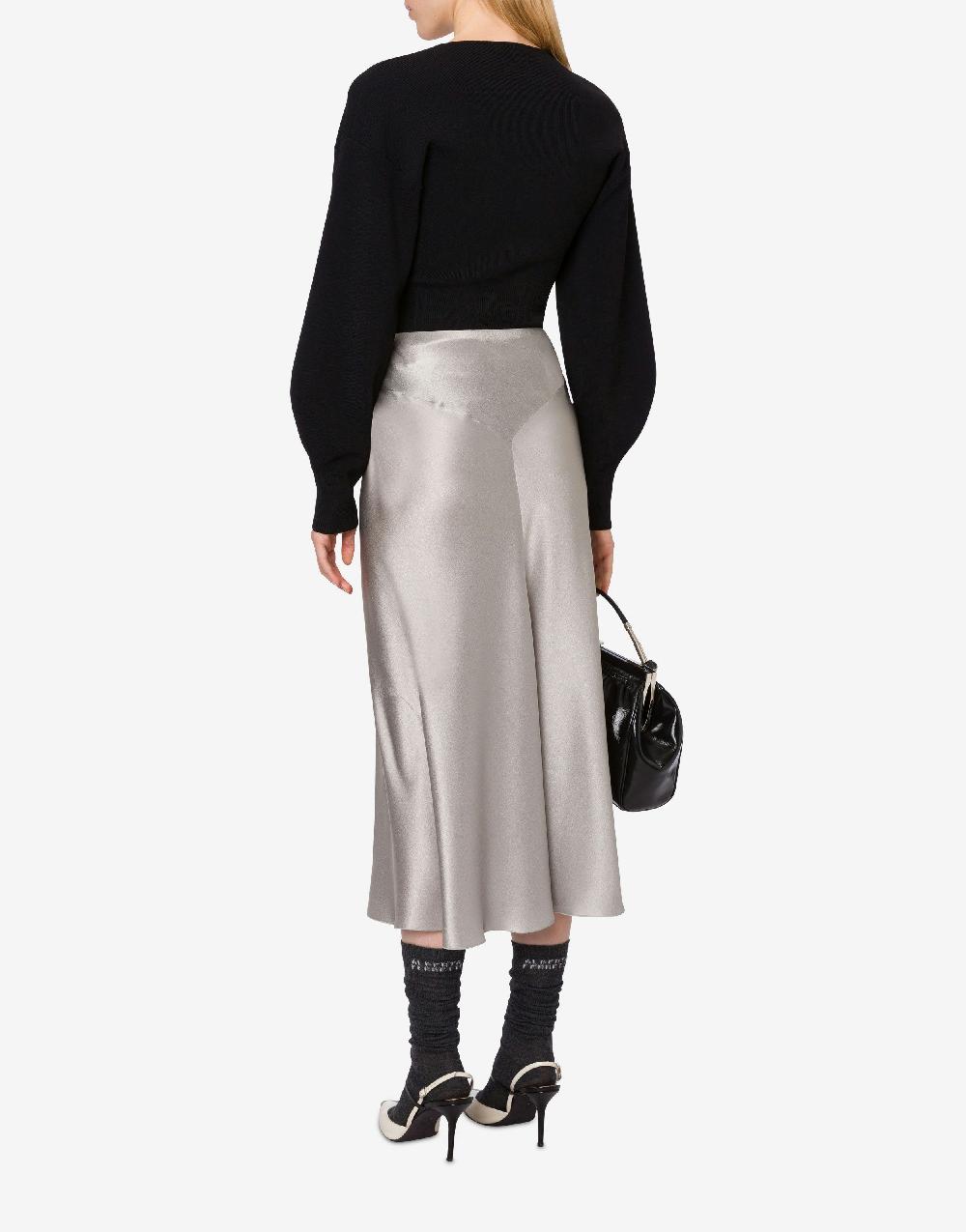 Alberta Ferretti Gonna Longuette In Raso