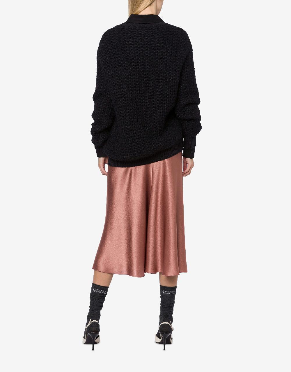 Alberta Ferretti Gonna Longuette In Raso