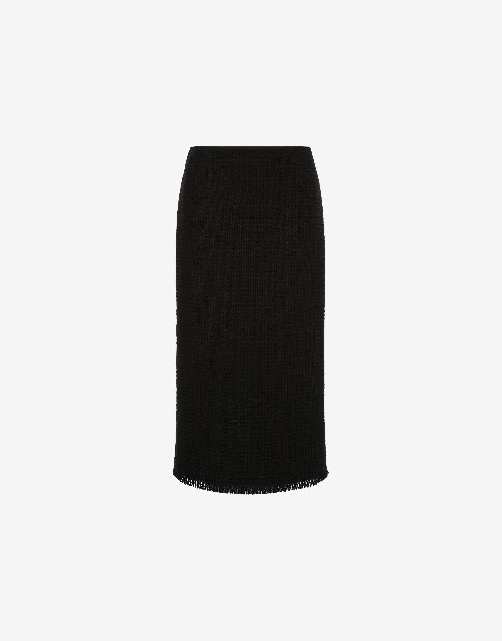 Alberta Ferretti Gonna longuette in stuoia di lana