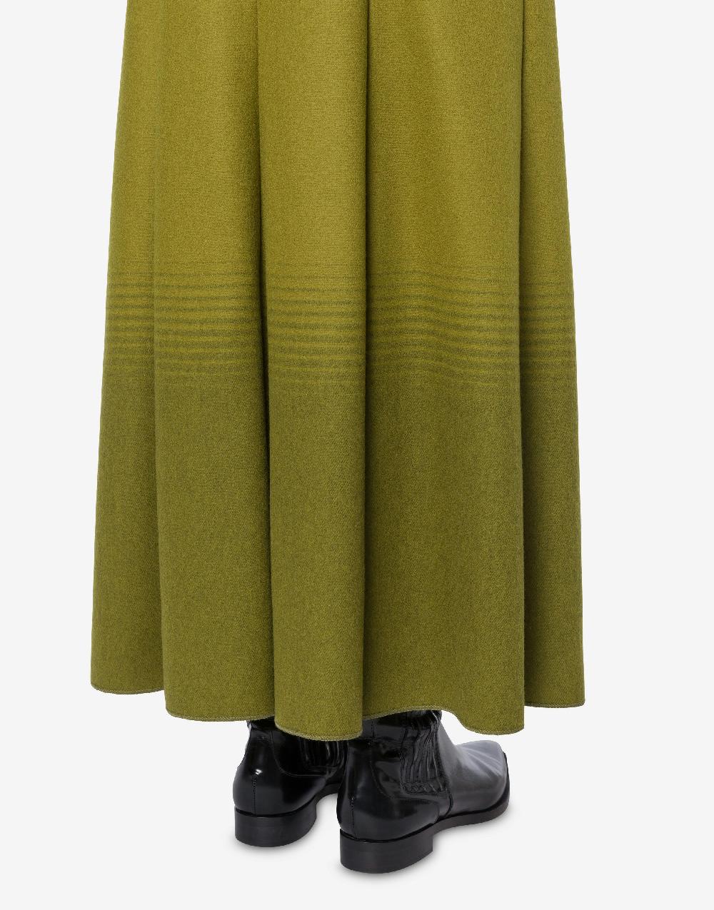 Alberta Ferretti Gonna Lunga In Flanella Sfumata