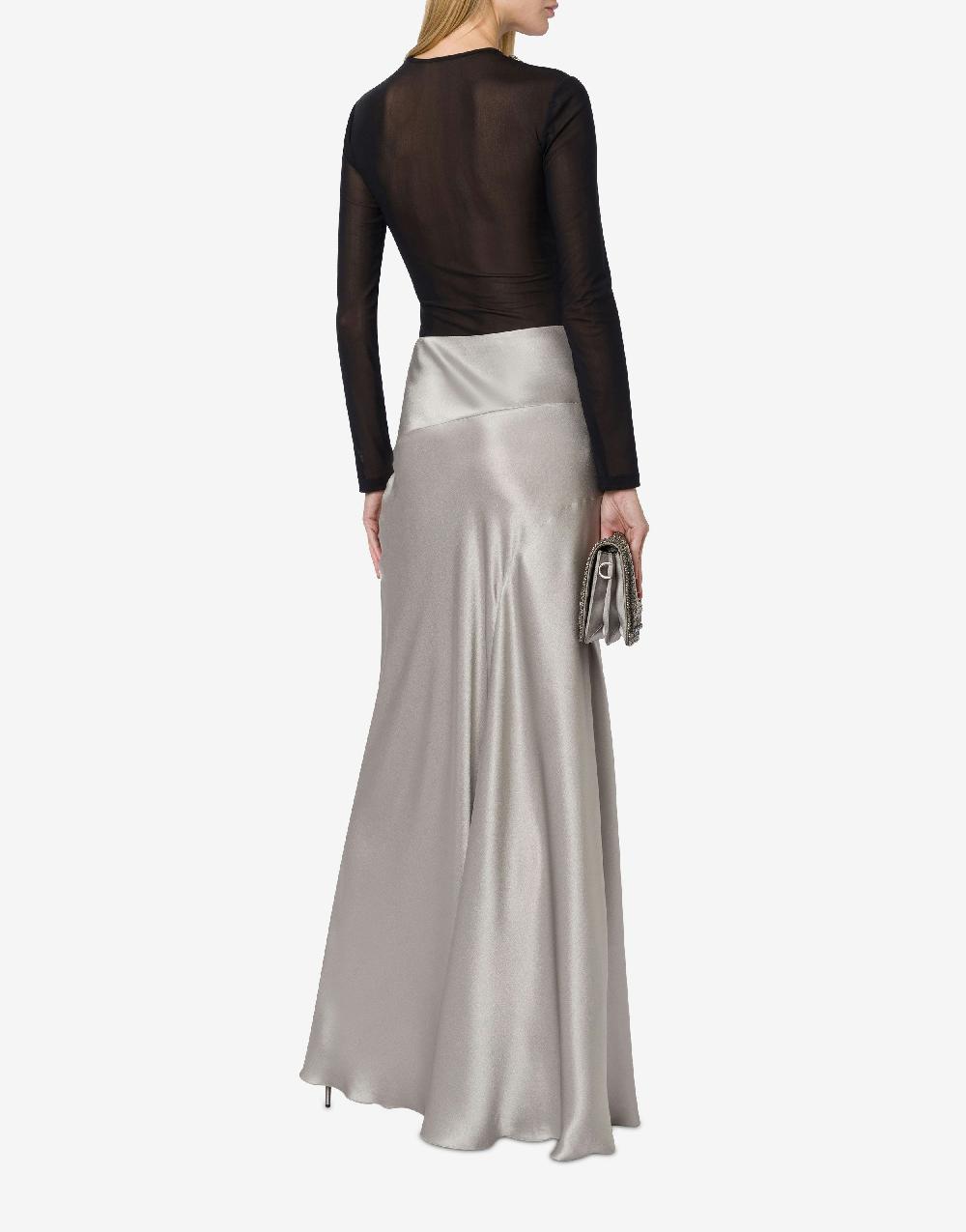 Alberta Ferretti Gonna Lunga In Raso