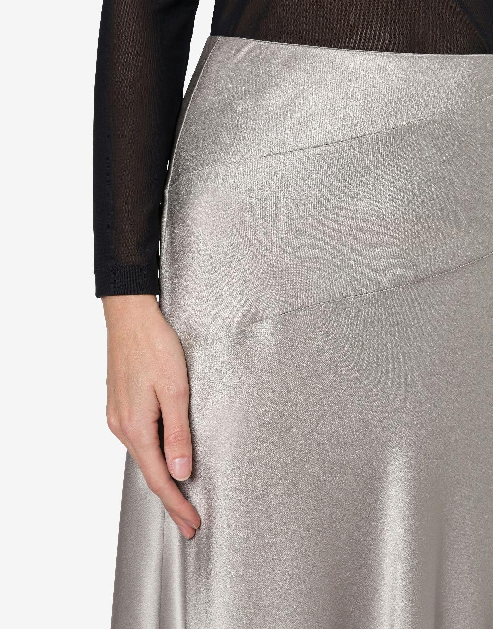 Alberta Ferretti Gonna Lunga In Raso