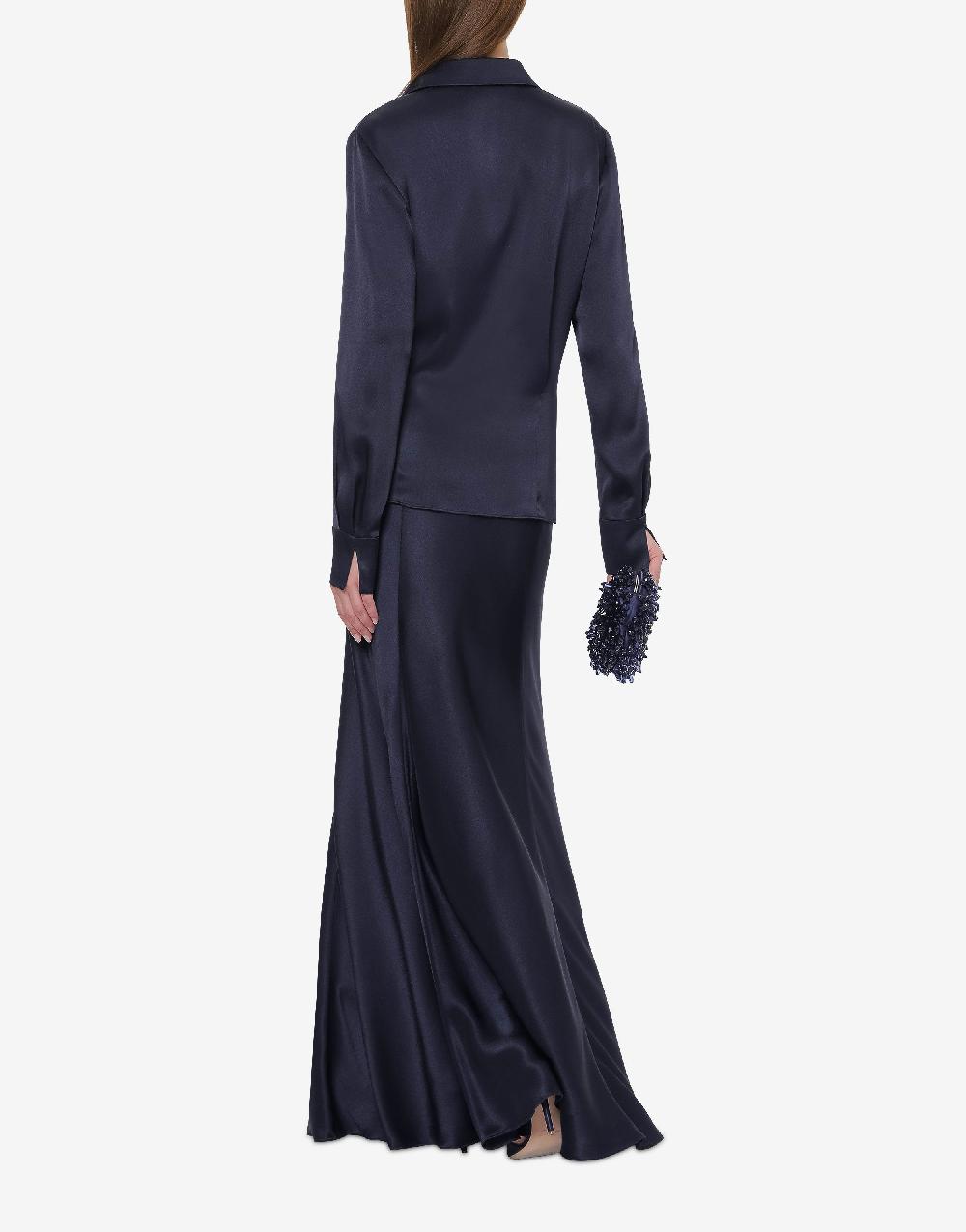 Alberta Ferretti Gonna Lunga In Raso