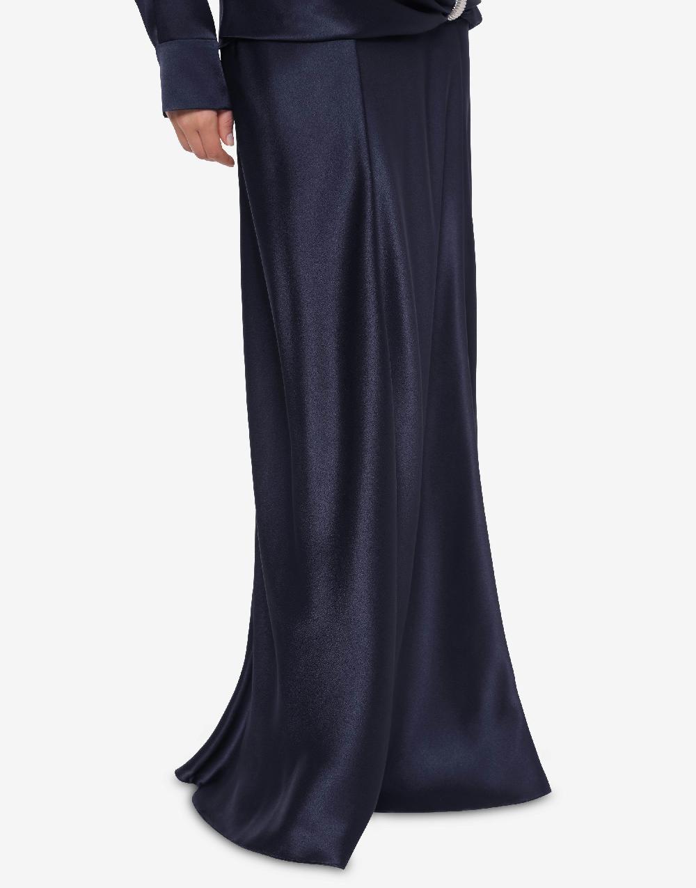 Alberta Ferretti Gonna Lunga In Raso