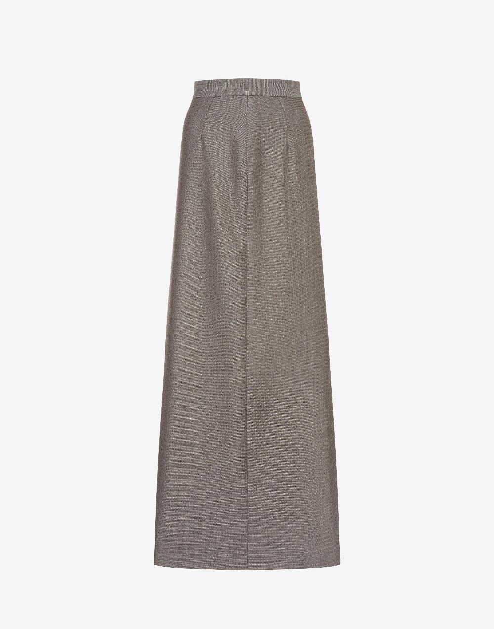 Alberta Ferretti Gonna lunga in tweed di lana