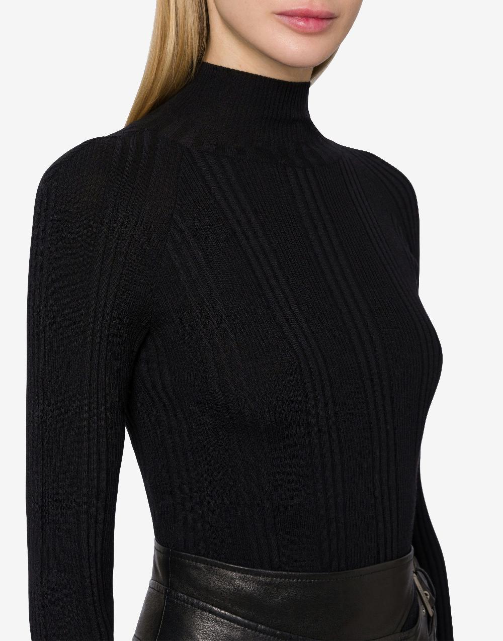 Alberta Ferretti Maglia A Coste In Lana