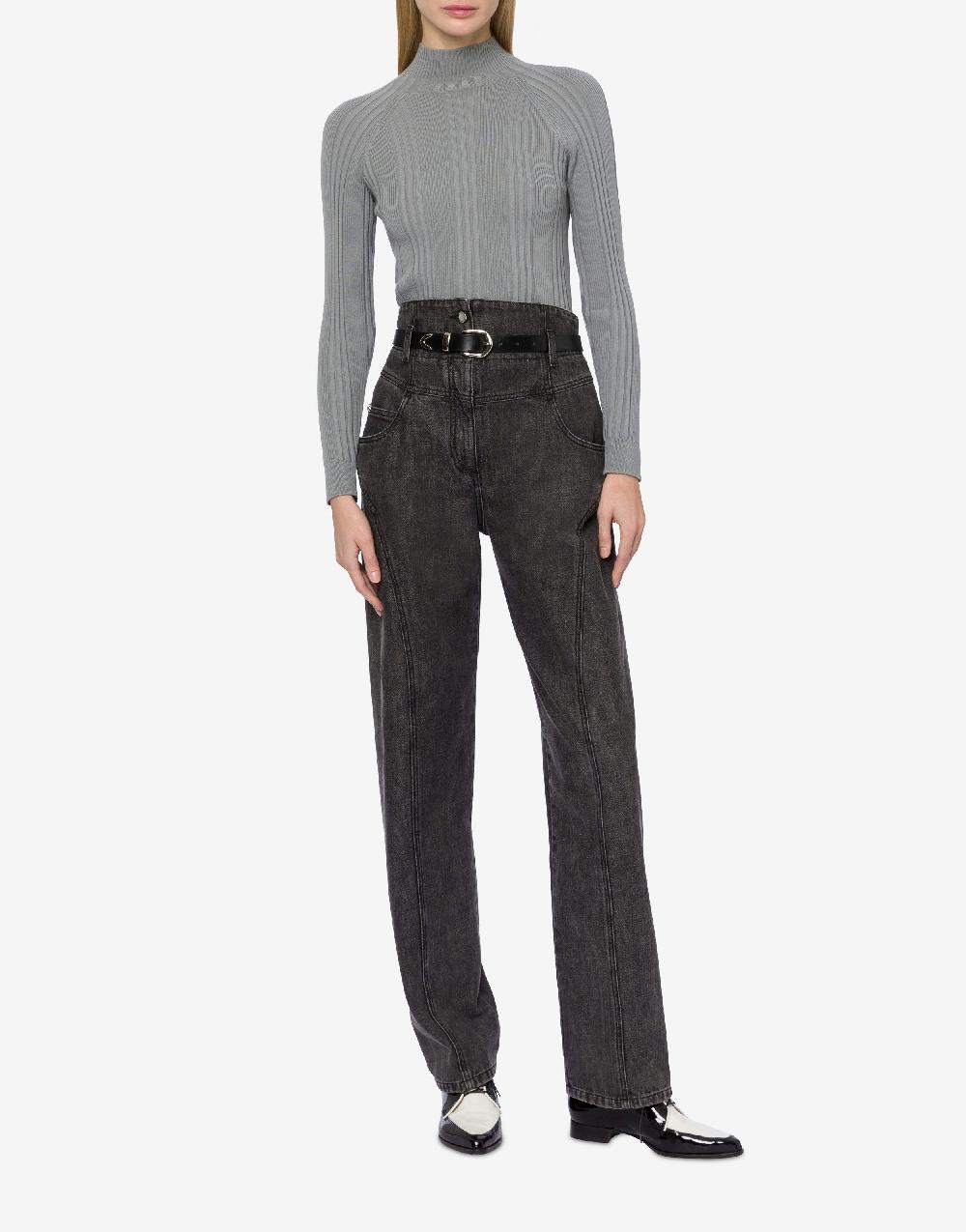 Alberta Ferretti Maglia A Coste In Lana