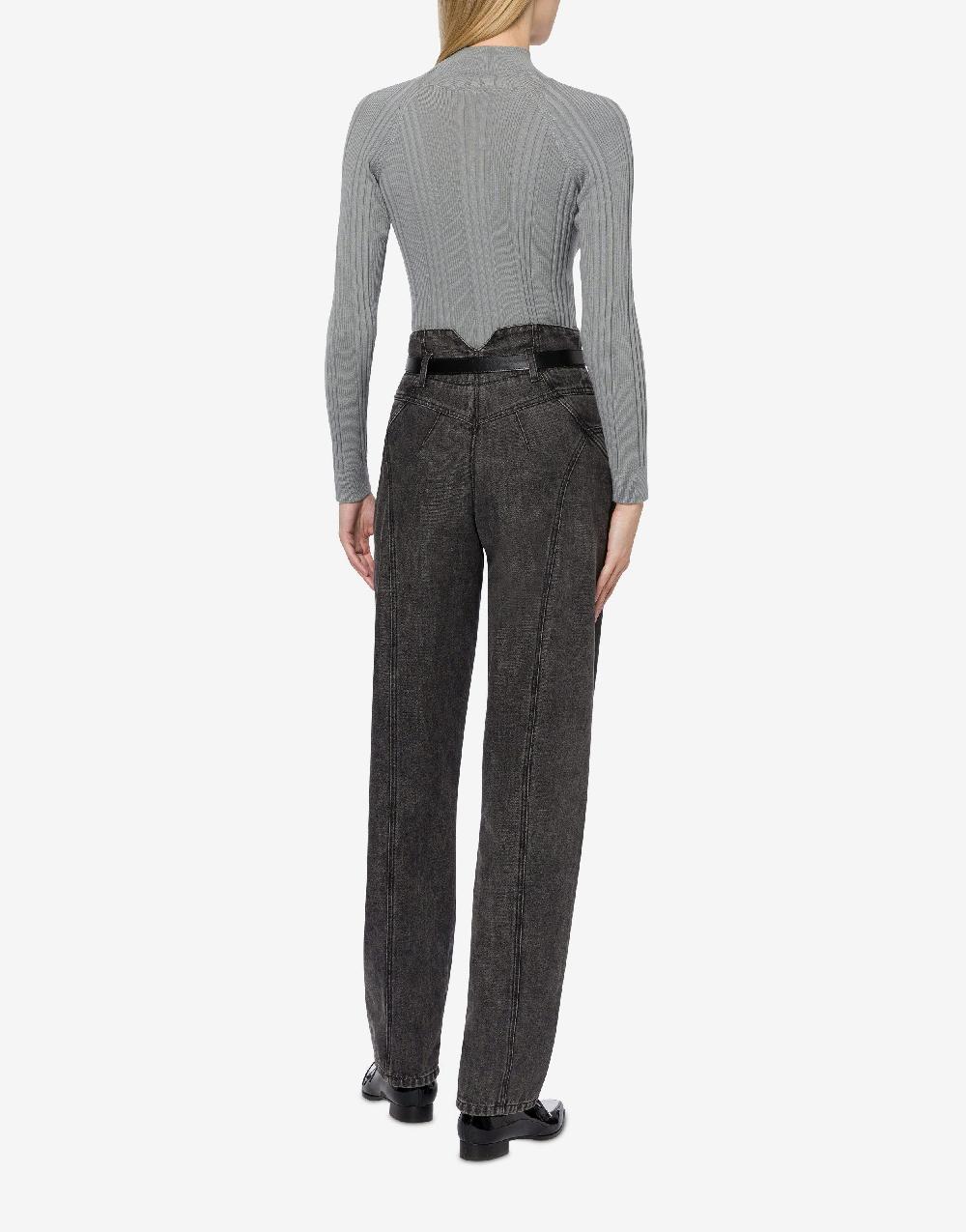 Alberta Ferretti Maglia A Coste In Lana