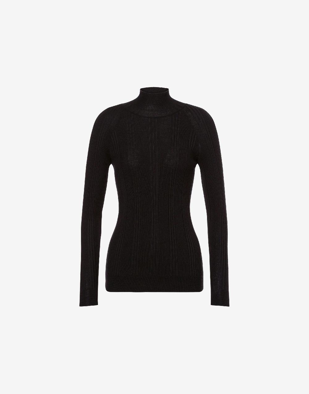 Alberta Ferretti Maglia a coste in lana