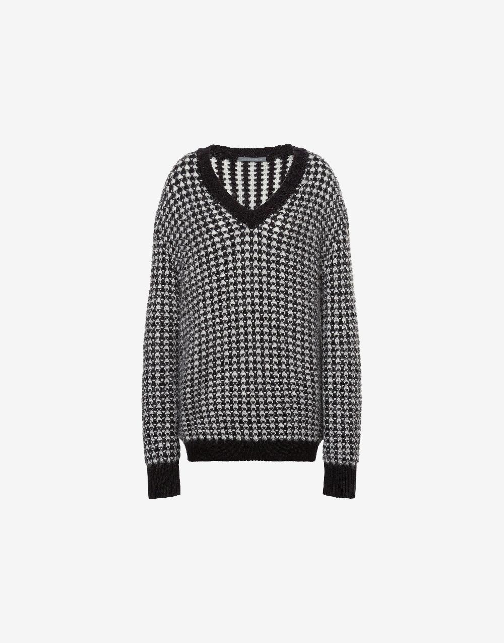 Alberta Ferretti Maglione oversize in misto mohair